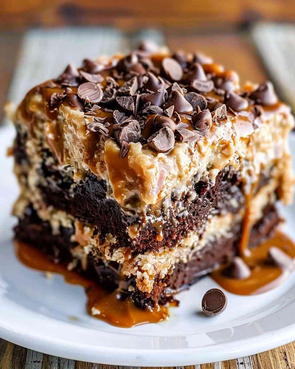 German Chocolate Poke Cake Recipe - Cakes